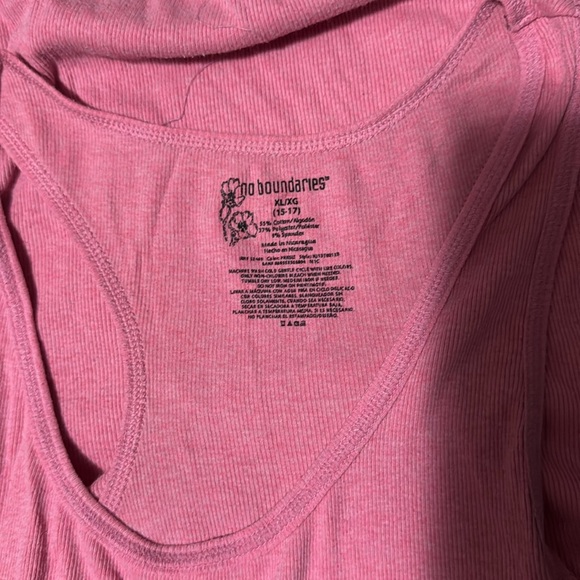 No Boundaries- Pink Sleeveless Backless Tank Top - Picture 2 of 3